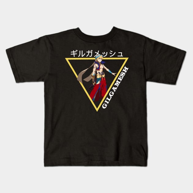 Fate Grand Order King Gilgamesh Kids T-Shirt by Aniprint